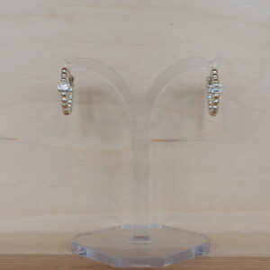 Ohrschmuck Silber, Bergkristall